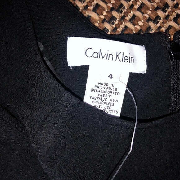 🖤NEW! Calvin Klein Classic Black Sleeveless Mid Length Dress LBD Size 4 - Picture 6 of 14